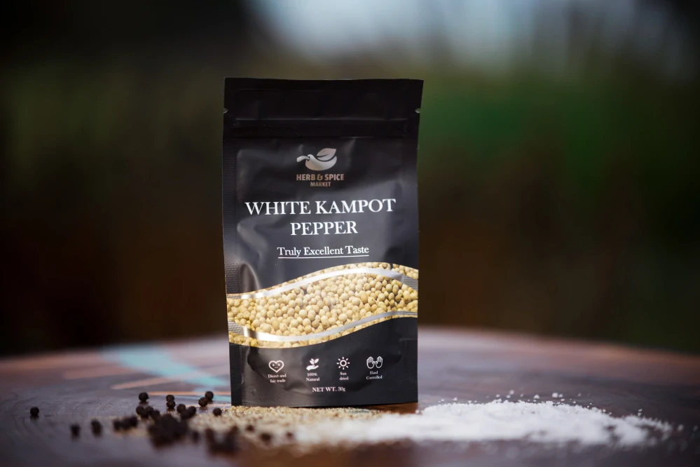 White Kampot Pepper-Bílý Kampotský pepř