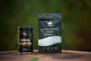 AromaSet: Kampotská sůl Fleur de sel & káva Maryša