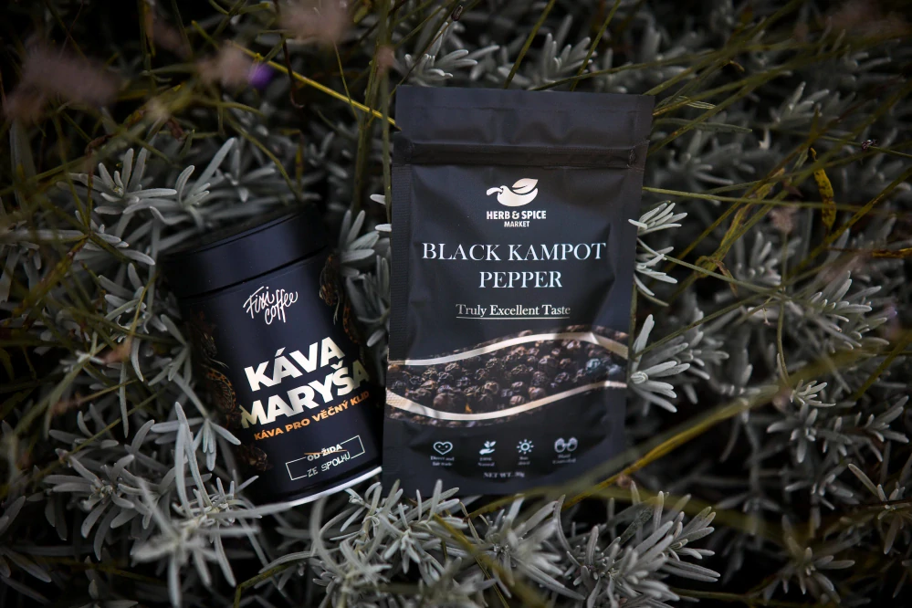  AromaSet: Černý Kampotský Pepř & káva Maryša   