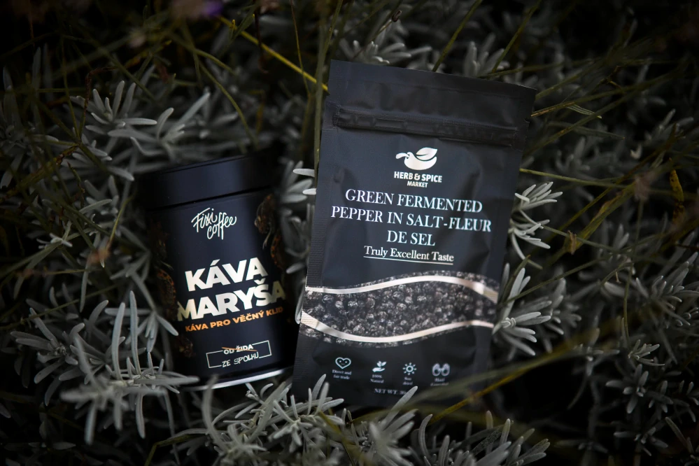 AromaSet: Zelený fermentovaný Kampotský Pepř & káva Maryša